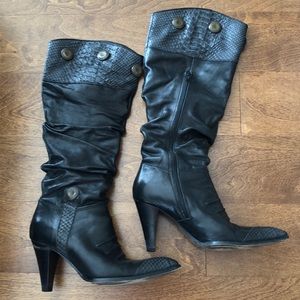 High heeled boots